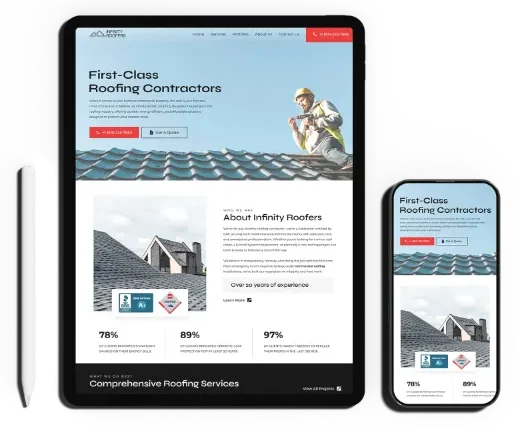 iPad and Phone Mockup - Services